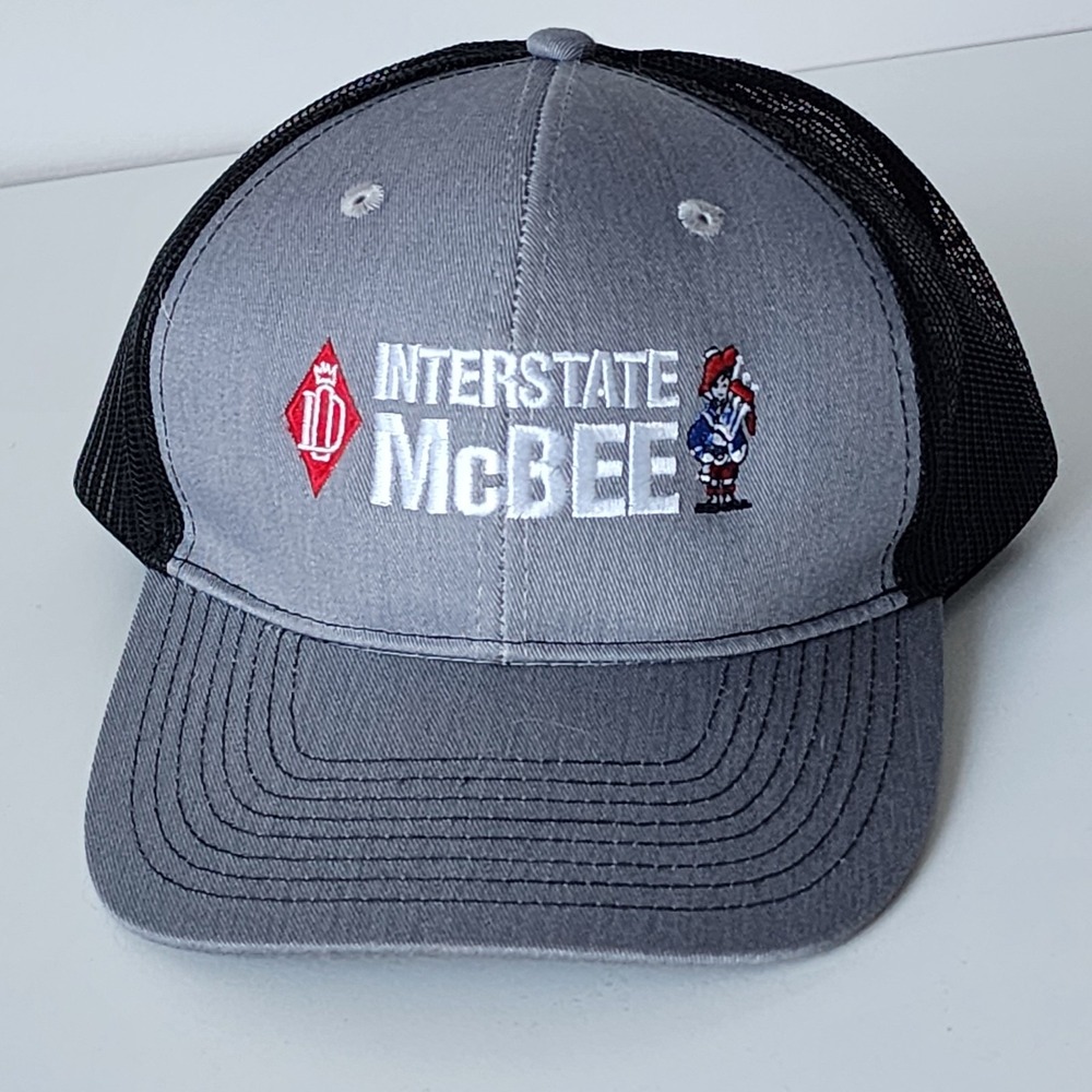 Interstate McBee‎ Trucker Hat Y2K SnapBack Baseball Cap Embroidery Engine Parts